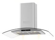 Island Hood with Glass – 90cm