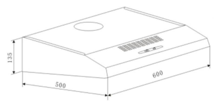Cooker Hood 60cm – Freestanding