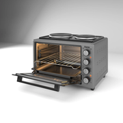 Ferre Mini Oven – 35L – With 2 Hot Plates – Grey