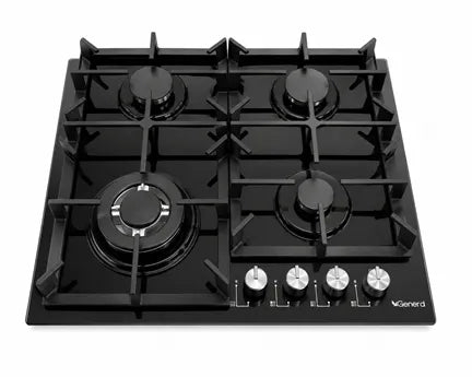 GENERAL 4GAS HOB BLACK GASS 60CM