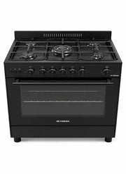 FRESH - Freestanding Gas Cooker 80cm 5 Burners Black