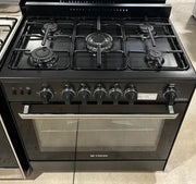 FRESH - Freestanding Gas Cooker 80cm 5 Burners Black