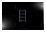 Down Air Induction Hob – 4 Zones with Integrated Hood – Flexi Zone