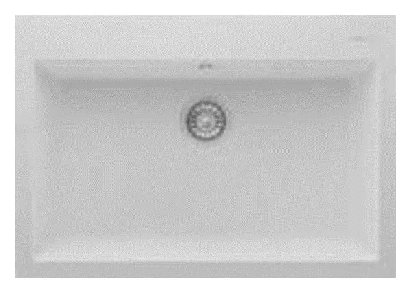 Granitek Sink – 1 Square Bowl, 770 × 530 mm, White