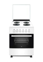 Xper – Freestanding Electric Cooker 60cm, 4 Hot Plates, Fan Oven