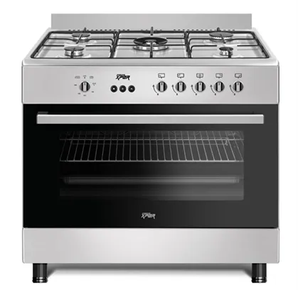 Freestanding Cooker 90cm Gas Inox