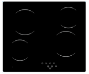 Hyundai Ceramic Hob – 60cm – 4 Zones – Black Glass