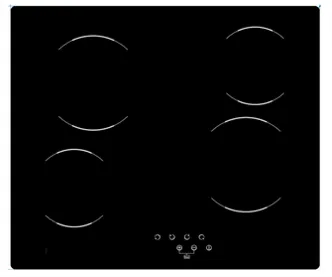 Hyundai Ceramic Hob – 60cm – 4 Zones – Black Glass