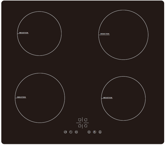 HYUNDAI 60CM INDUCTION HOB 4 ZONES