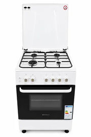 Fiesta – Freestanding Gas Cooker 60cm, Gas Oven with Fan, White