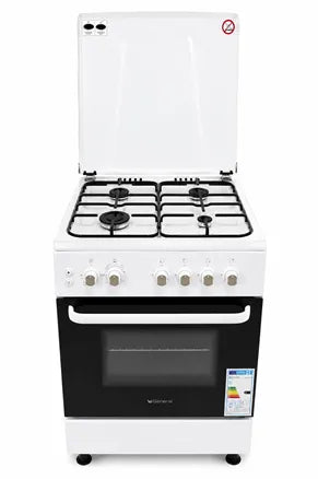 Fiesta – Freestanding Gas Cooker 60cm, Gas Oven with Fan, White