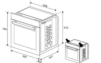 Grundig Built In Oven – 72L – Class A+