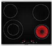 Ceramic Hob – 60cm – 4 Zones – Inox Frame