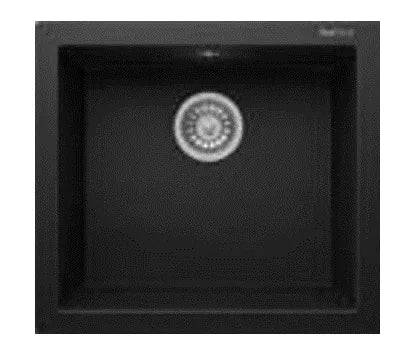 RealStone Sink – 1 Square Bowl, 520 × 470 mm, Anthracite