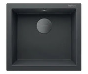 RealStone Sink – 1 Bowl, 520 × 470 mm, Anthracite
