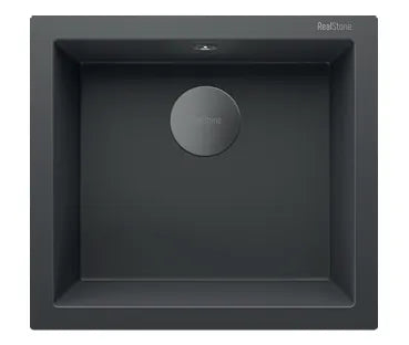 RealStone Sink – 1 Bowl, 520 × 470 mm, Anthracite