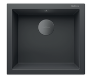 RealStone Sink – 1 Bowl, 520 × 470 mm, Anthracite