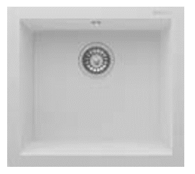 GRANITEK - Granitek Sink 1 Square Bowl 52cm White