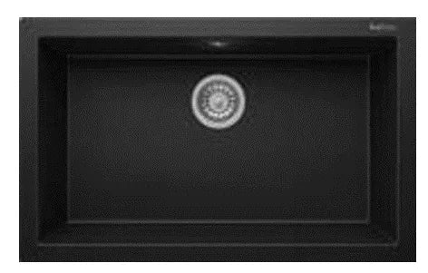 RealStone Sink – 1 Bowl, 770 × 475 mm, Black