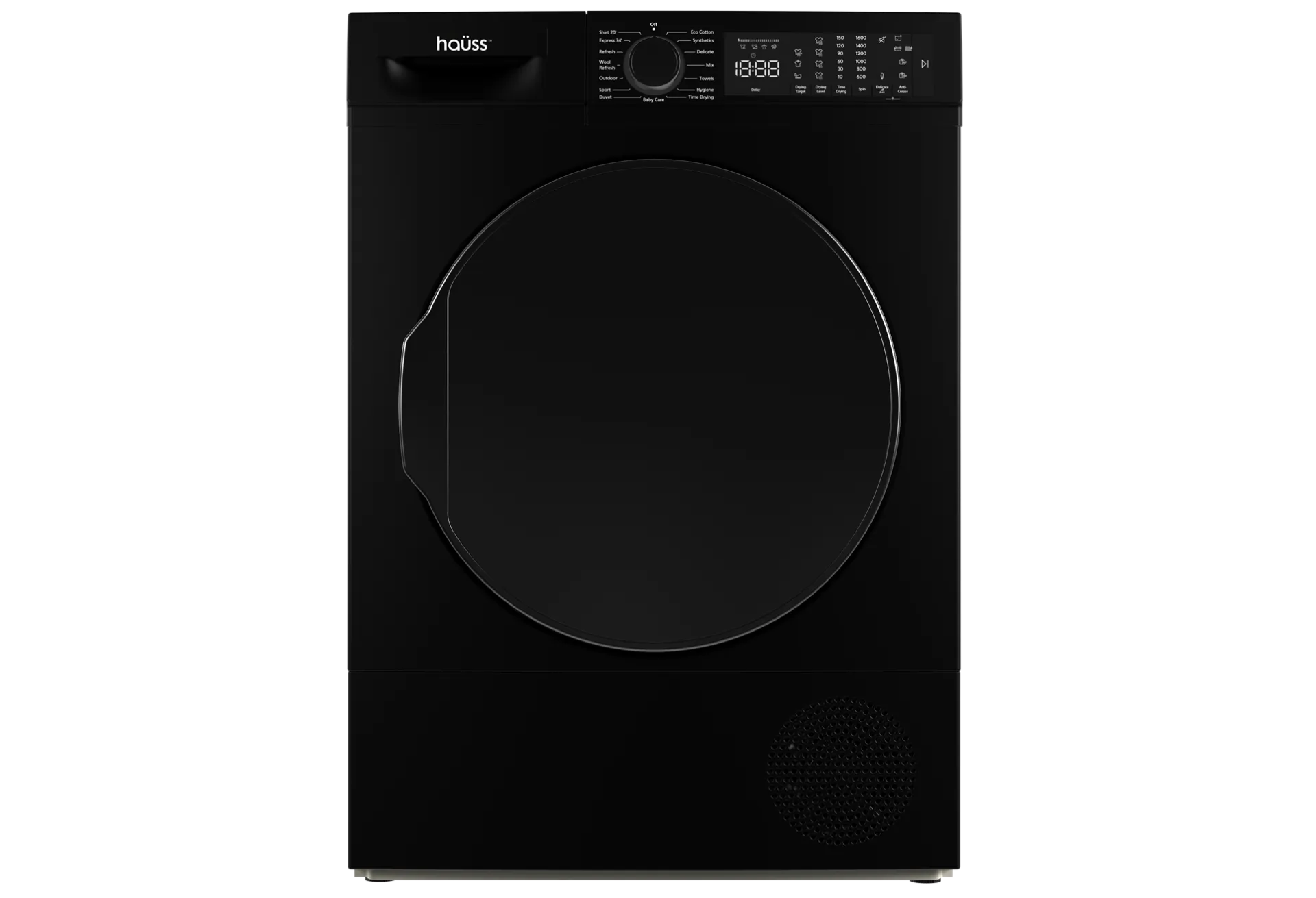 Hauss 10kg Heat Pump Tumble Dryer – Matt Black