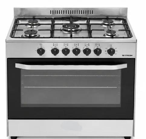 FRESH 0VEN 90CM X60CM INOX ELECTRIC OVEN GAS TOP
