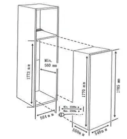 AVG Built-In Freezer – 212 L, No-Frost, Class E