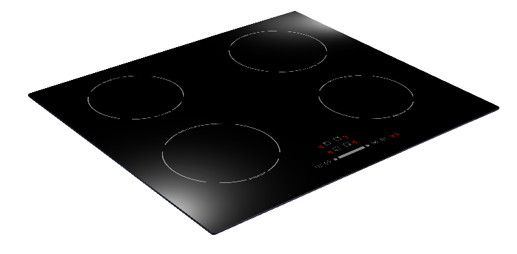 Induction Hob – 60cm – 4 Zones – Black Glass