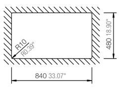 1 Bowl Sink with Drainer – 860 × 500 mm, Granitek (Available in Black & White)
