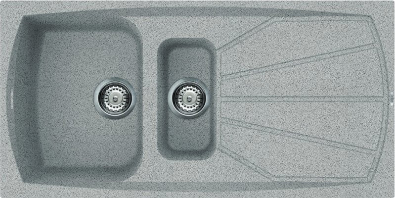 Granitek Sink – 1 and 1/2 Bowls 1 Drainer, Anthracite