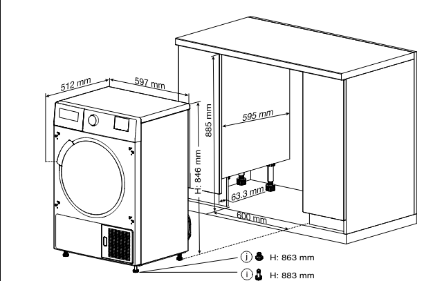 Blomberg Built-In Heat Pump Dryer – 7 kg, A++
