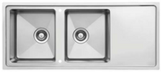 Stainless Steel Sink – 2 Bowls 1 Drainer, 1160 × 500 mm