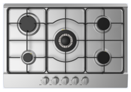 5 Gas Built In Hob – Stainless Steel – 75cm