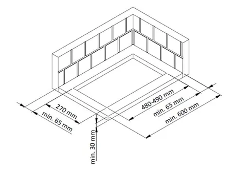 Ceramic Hob – 30cm – 2 Zones – Black Glass