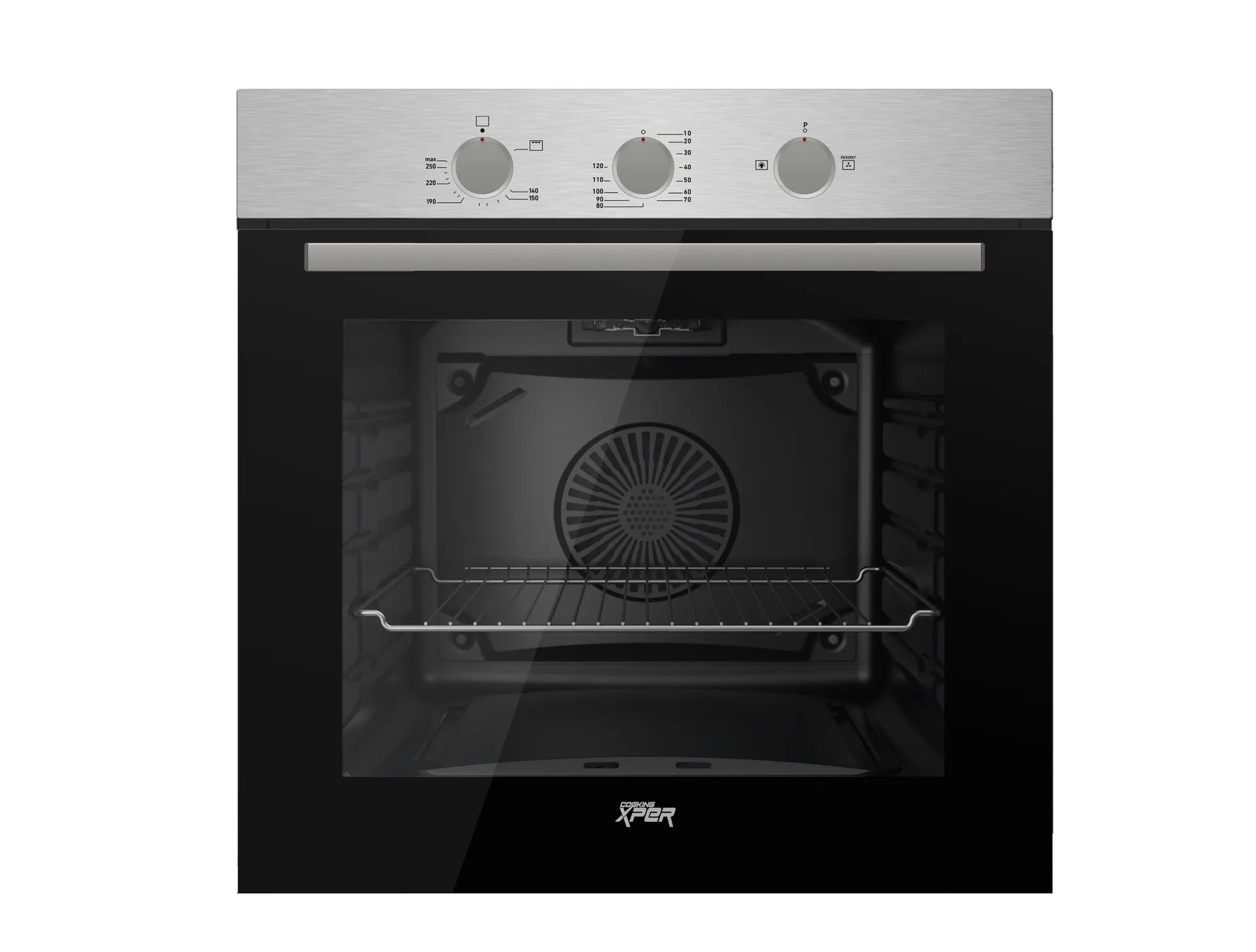 Xper Built In Gas Oven With Fan & Air Fryer Inox Class A