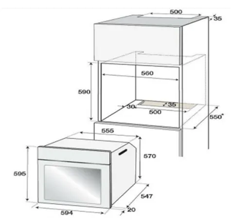 Blomberg Built In Electric Black Oven – 72L – Class A