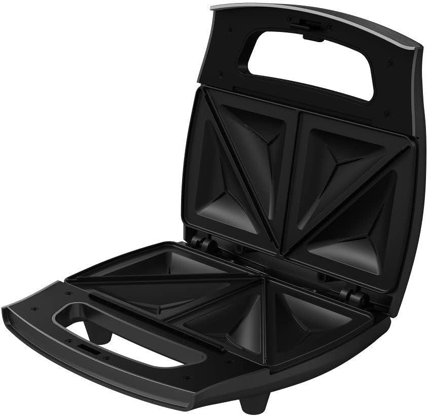 GRUNDIG Sandwich Maker – Non-Stick Panels Black / Stainless Steel