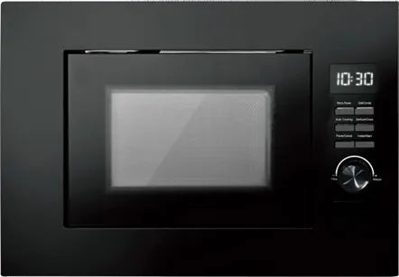 Built-In Microwave with Grill – 20 Litres, Black Glass