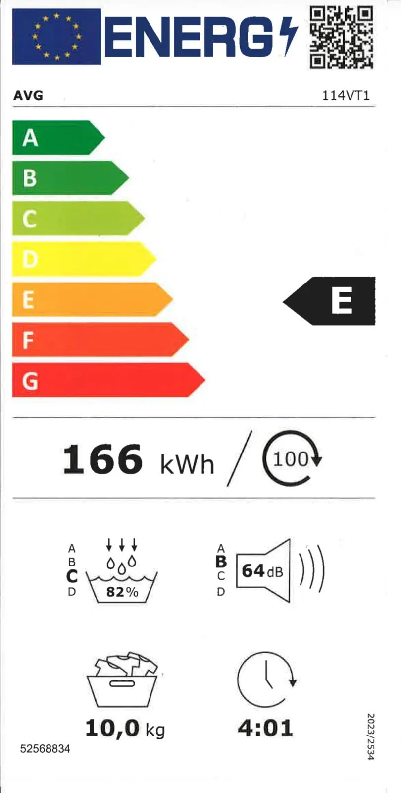 AVG Heat Pump Dryer – 10 kg, Class A+