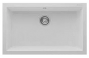 RealStone Sink – 1 Square Bowl, 770 × 475 mm, White