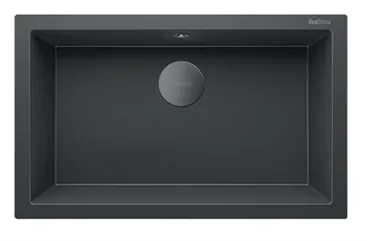 REAL STONE - Granitek Sink 1 Bowl 77cm Anthracite
