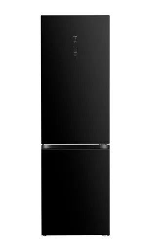 HYUNDAI COMBI FRIDGE FREEZER NON FROST BLACK GLASS