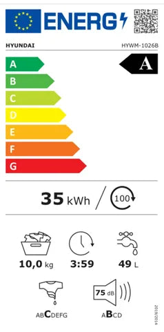 HYUNDAI 10KG WASHER