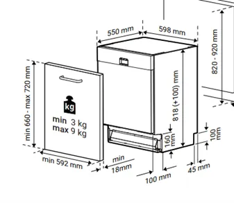 BLOMBERG BUILD IN DISHWASHER 60CM CLASS D